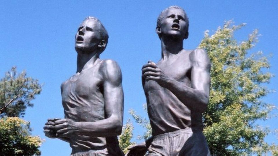 Statue of Roger Bannister & John Landy