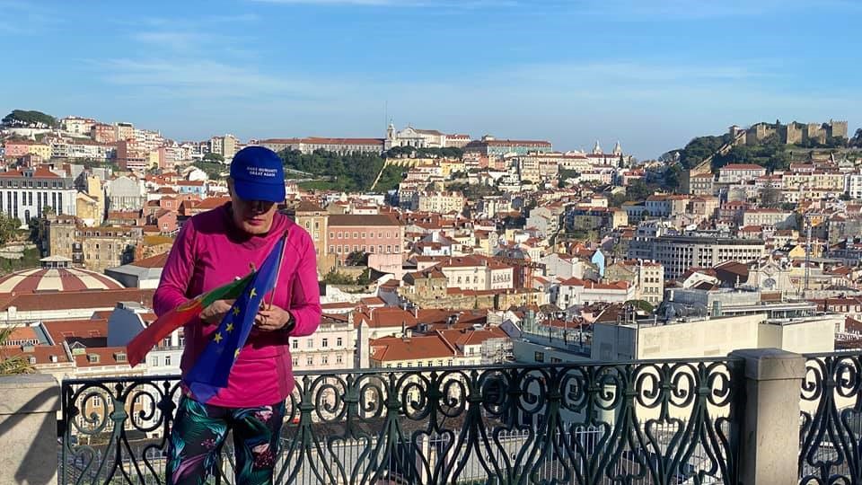 Eddie Izzard marathon in Lisbon 2020