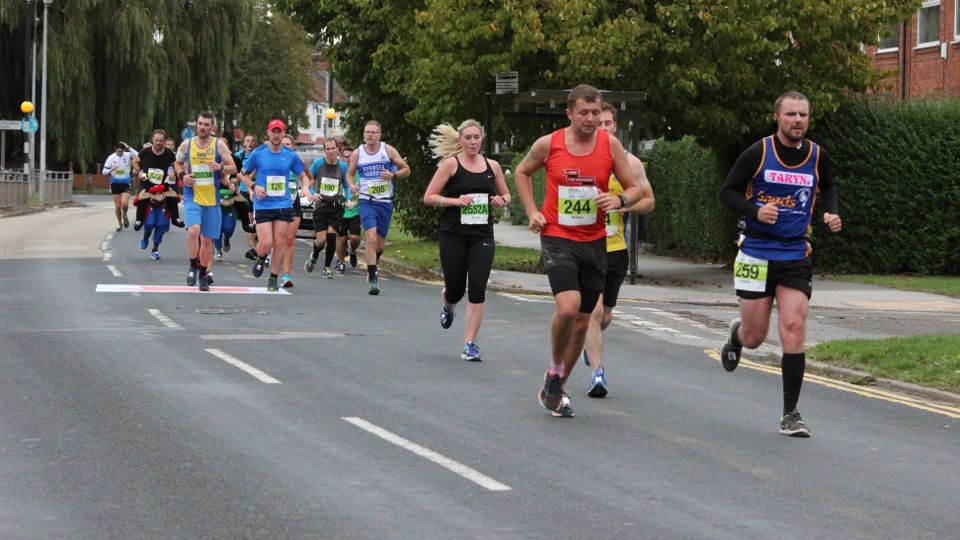 Runners in the Hull Marathon and Relays