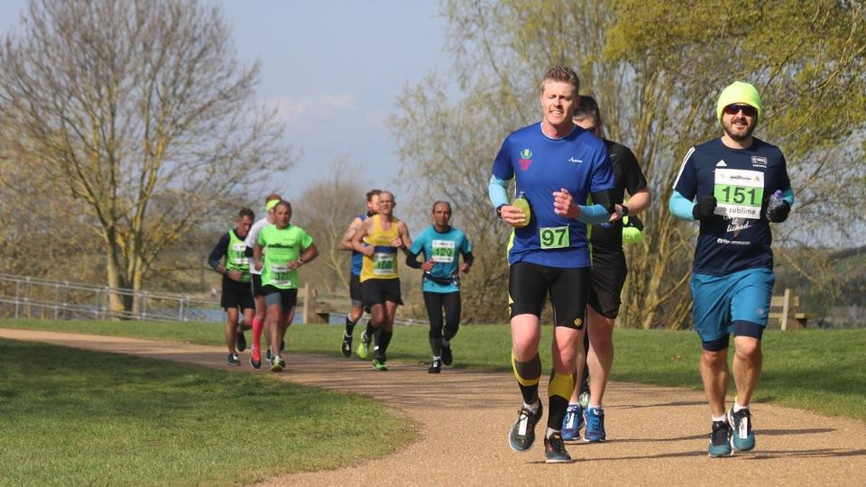 Runners in the Peterborough Marathon