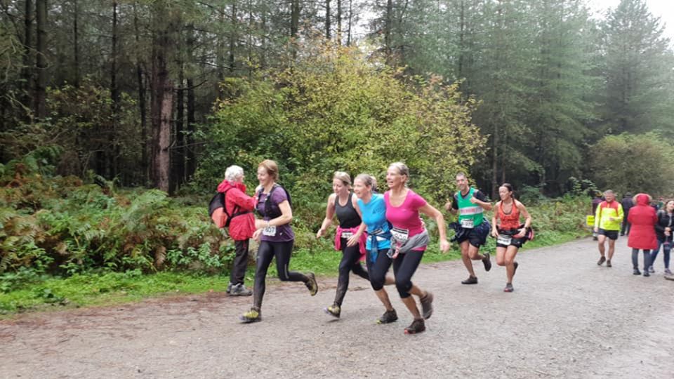 Runners in the Sandstone Trail race in Cheshire
