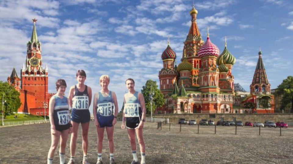 Poole Runners at Moscow Marathon 1986