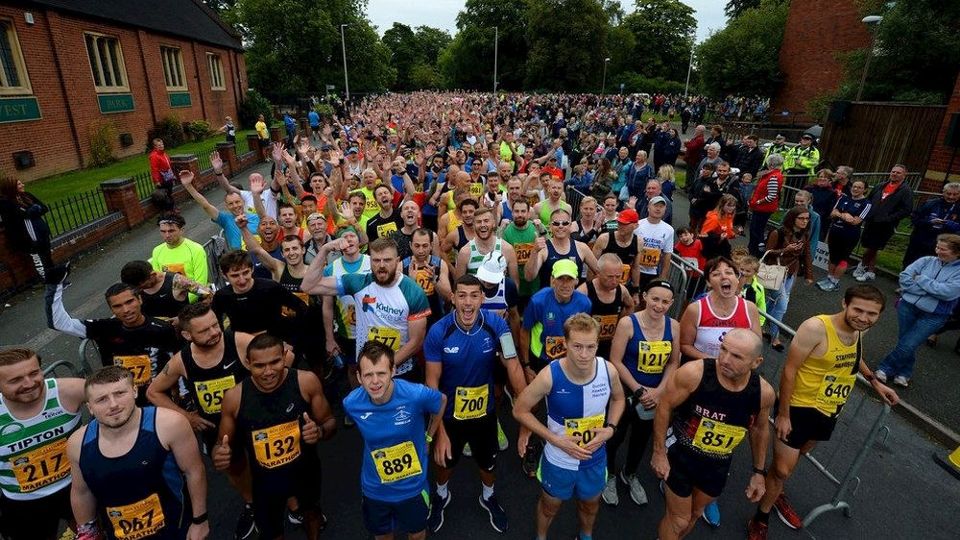 Runners waiting to start at the Wolverhampton Half Marathon & 10K