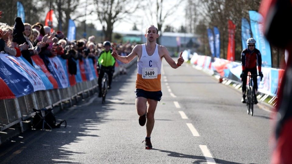 Surrey Half Marathon 2020 winner Ben Cole