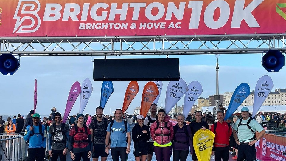 Brighton 10K 2023 pace team