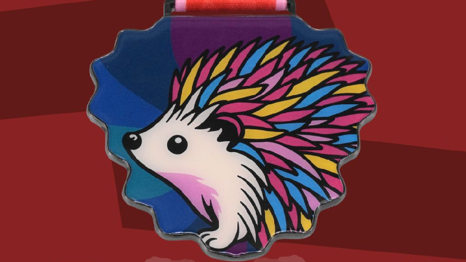 Hedgehog Challenge Medal