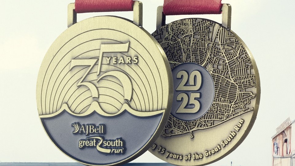 Great South Run medal 2025