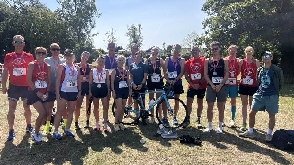 Ryde Harriers and friends at Isle of Wight Half Marathon 2025