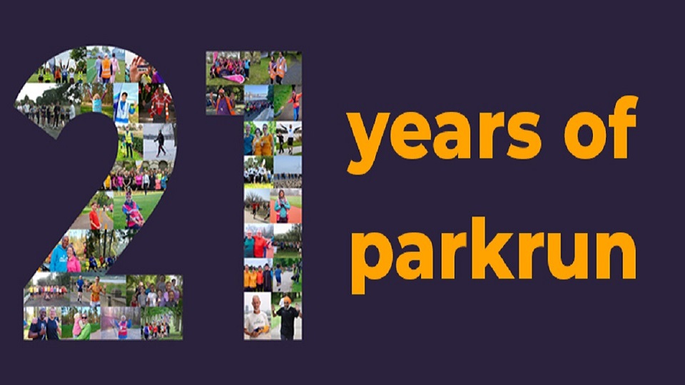 21 years of parkrun logo