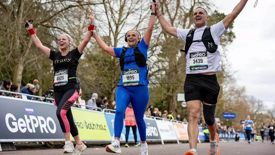Bath Half 2024 finish line joy shared