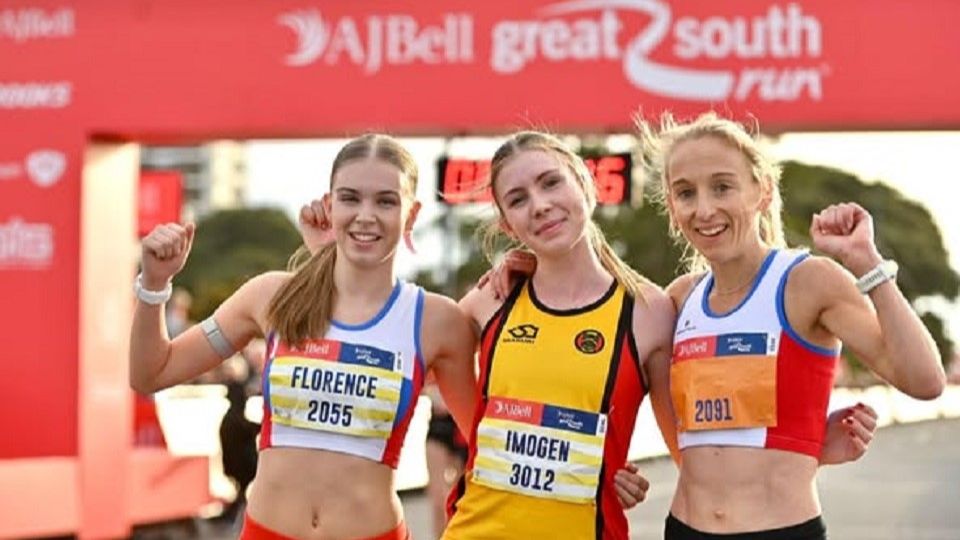 Great South Run 5K 2025 women's podium