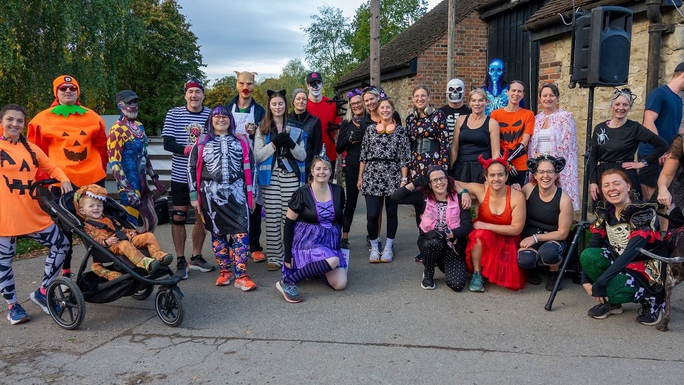 Maidstone River Park parkrun halloween fancy dress