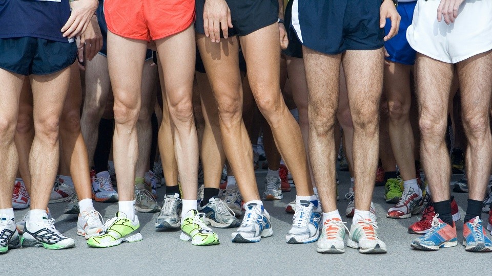 Runners on start line by Rob Wilson