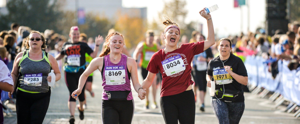 Happy Runner at the Sheffield 10K