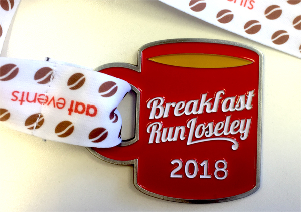 Breakfast Run Loseley medal