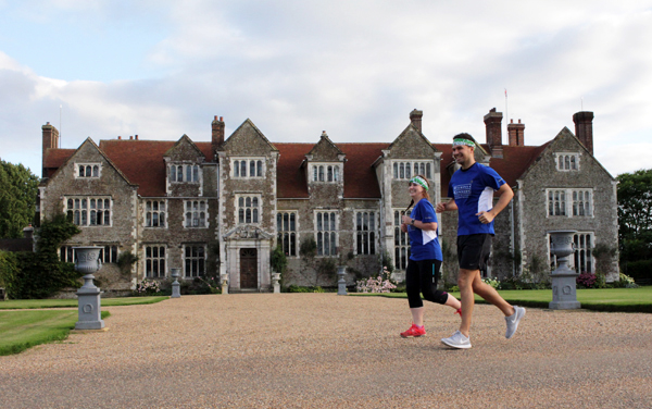 runners outside Loseley House