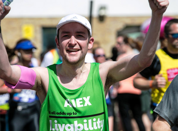 Runner Alex in Livability vest