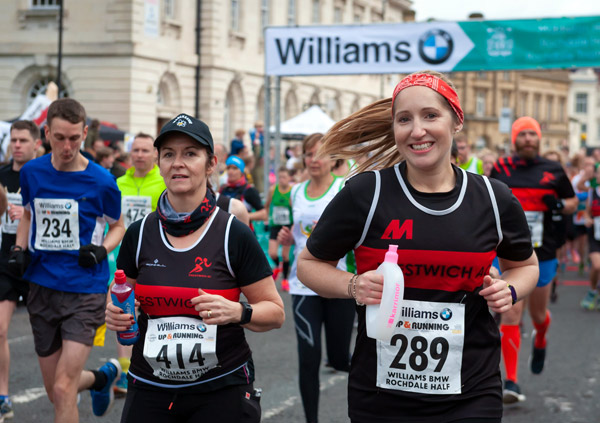 Two happy ladies at Rochdale Half