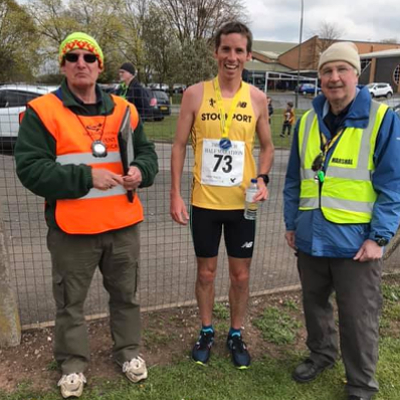 Winner Andrew Davies At The Droitwich Half Marathon