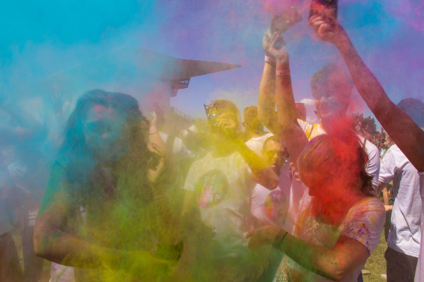 action from Colour Run