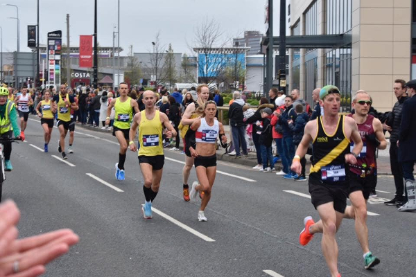 Jenny Spink On Her Way To A Win At Manchester Marathon