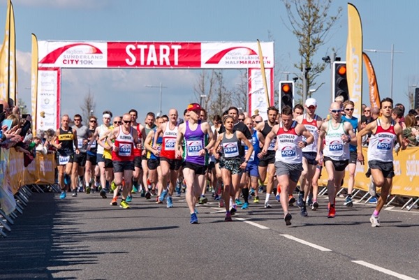 Start of the Sunderland Half Marathon
