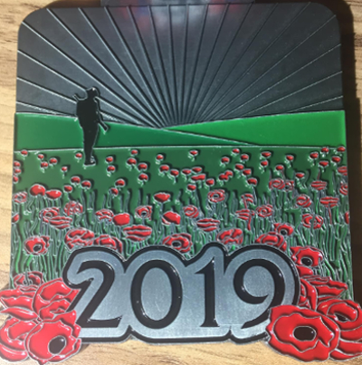 Brigg Poppy 10K Medal