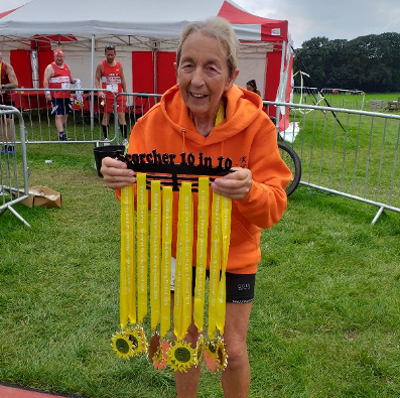 78 Year Old Marathon Queen Hilary Wharam