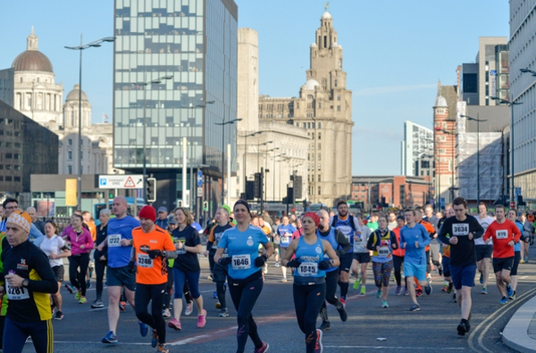 Runners At The Liverpool Half Marathon